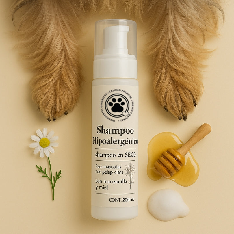 Shampoo en seco Hipoalergénico.