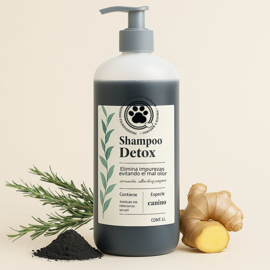 Shampoo detox (jengibre, romero, carbón activado)- 1 litro